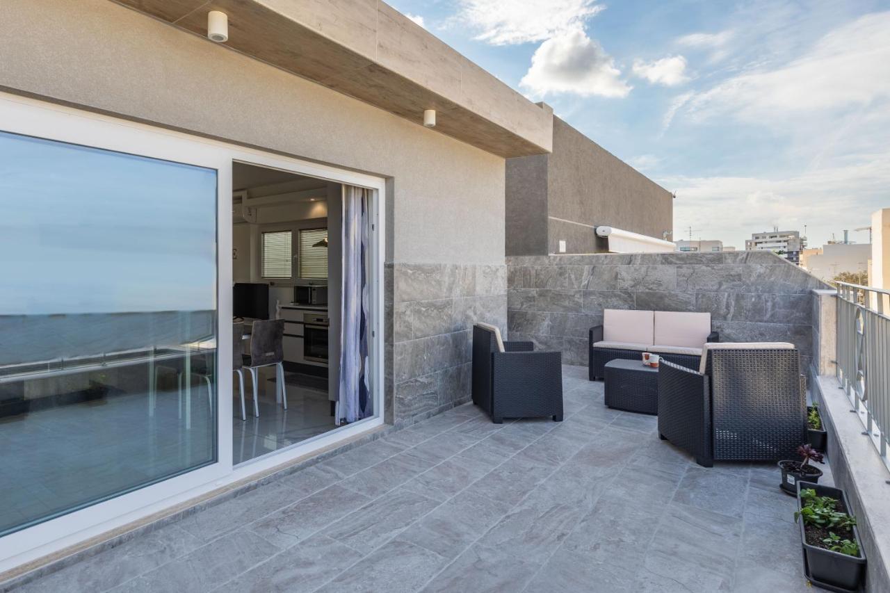 Terrace View- A Charming Two Bedrooms Penthouse Ac-Wifi Msida Eksteriør billede