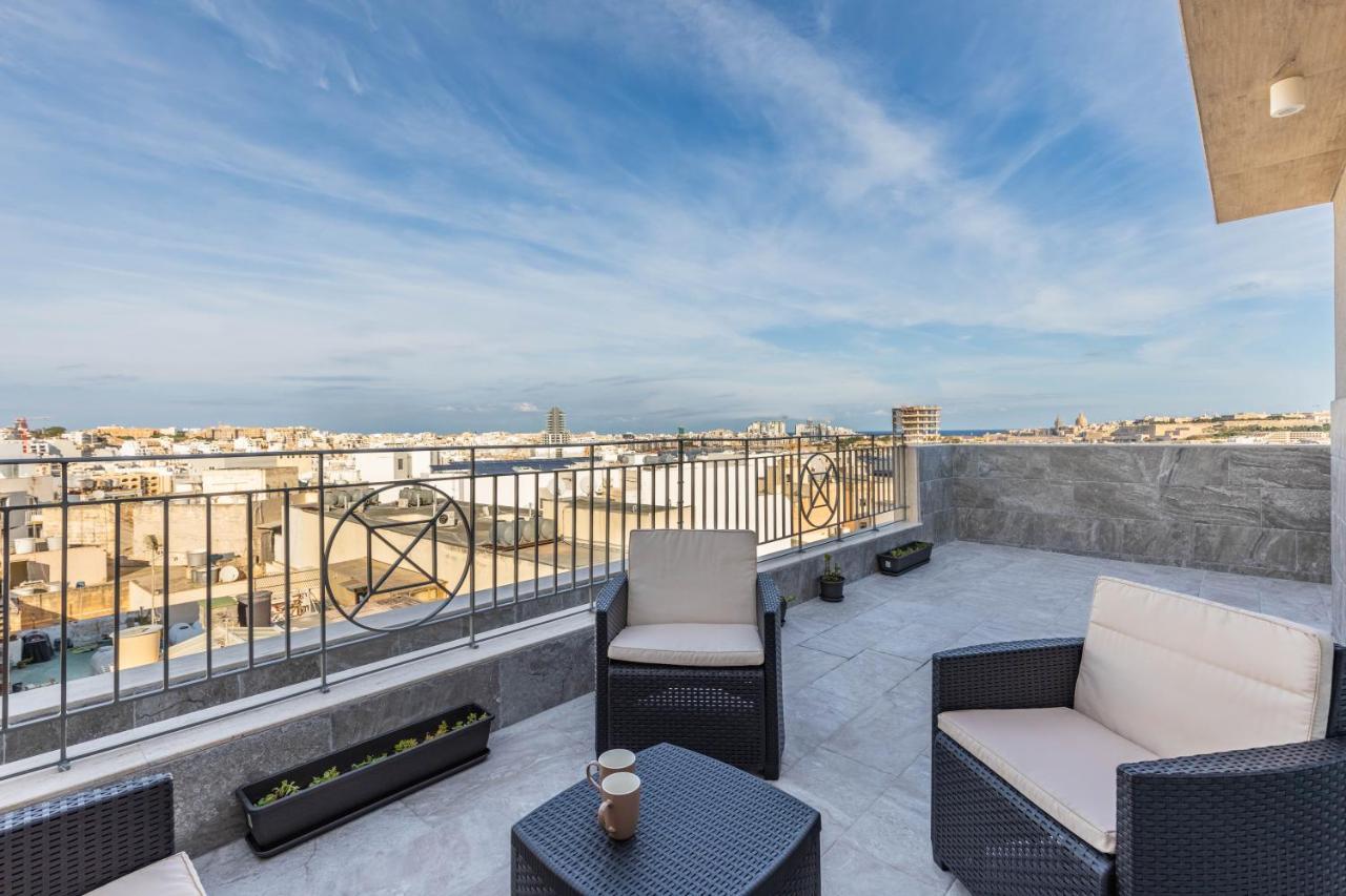 Terrace View- A Charming Two Bedrooms Penthouse Ac-Wifi Msida Eksteriør billede