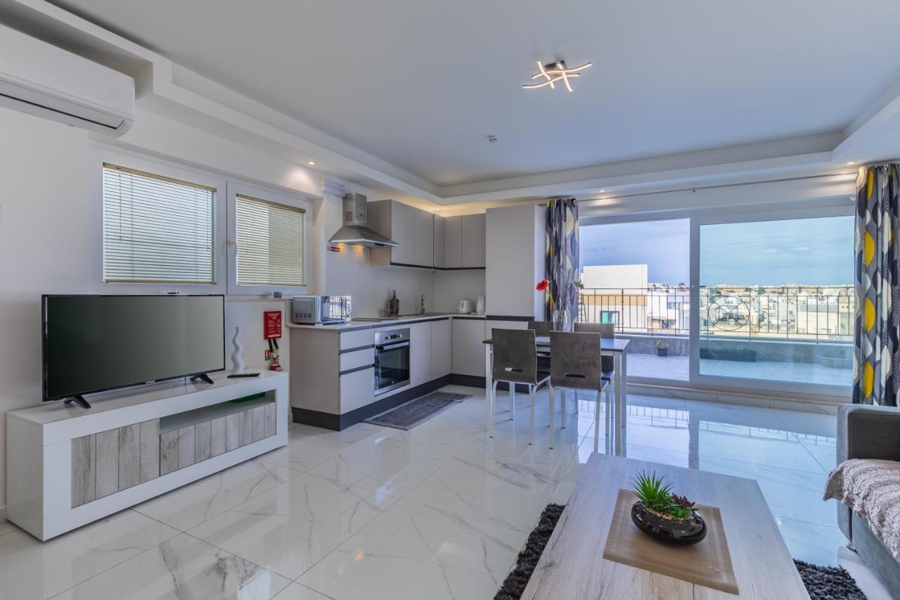 Terrace View- A Charming Two Bedrooms Penthouse Ac-Wifi Msida Eksteriør billede