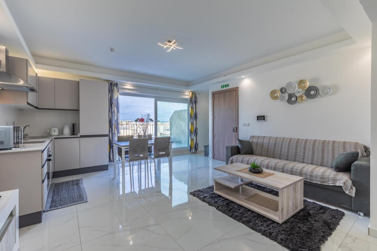 Terrace View- A Charming Two Bedrooms Penthouse Ac-Wifi Msida Eksteriør billede