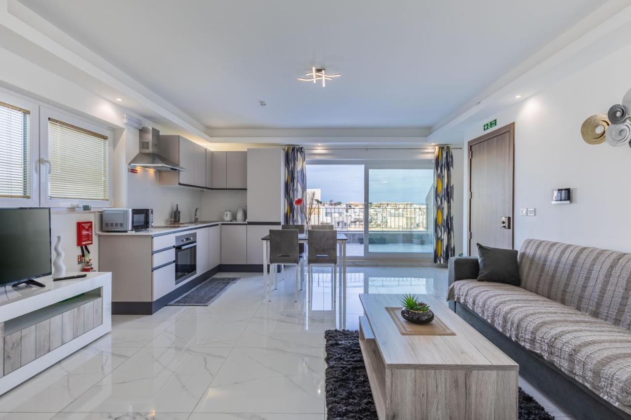 Terrace View- A Charming Two Bedrooms Penthouse Ac-Wifi Msida Eksteriør billede
