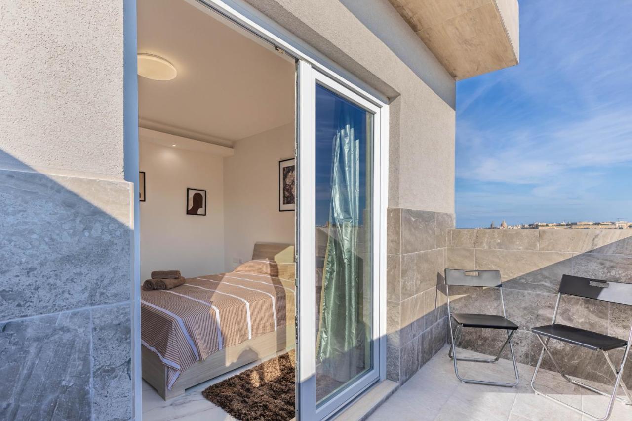 Terrace View- A Charming Two Bedrooms Penthouse Ac-Wifi Msida Eksteriør billede